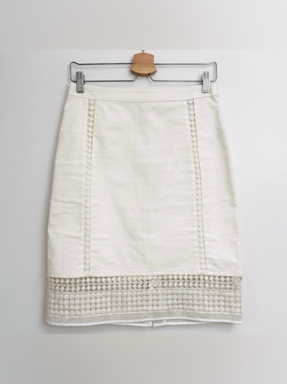 {J. Crew} White Skirt